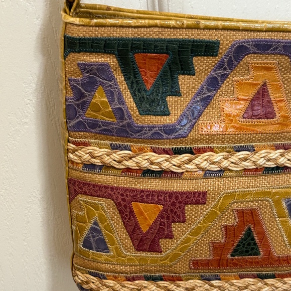 LIKE NEW! Women's Sharif Multicolored Skin Leather Purse - Picture 6 of 12